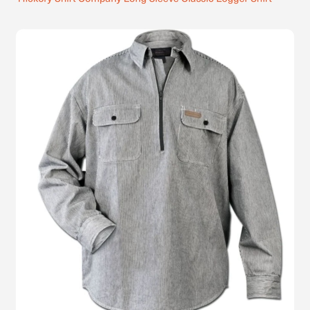 HickoryShirtCo. Sz lg 100% cotton
